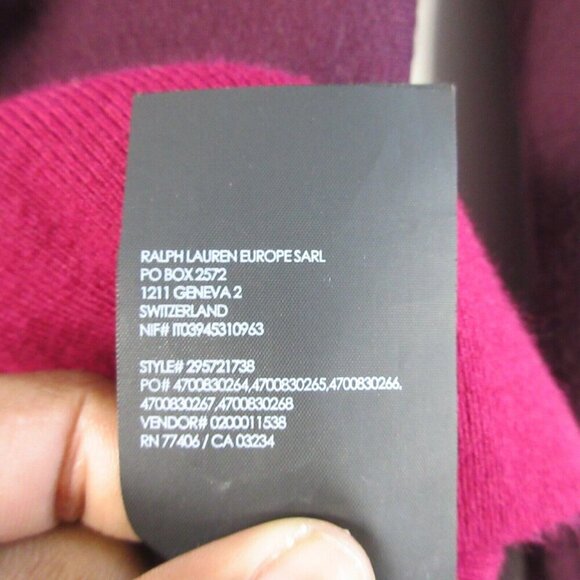 Club Monaco Milah Sweater Women XS Burgundy Viscose Wrap Tie Waist Wool 272 - Picture 6 of 10